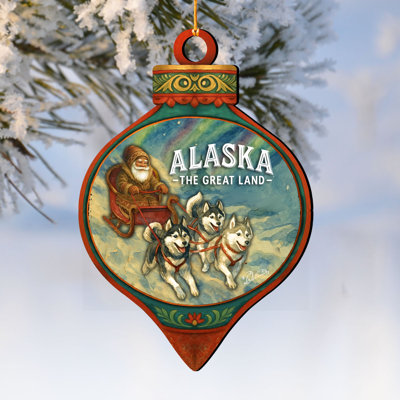 Ornement en bois Alaska