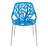 Asbury Stackable Dining Chair with Floral Cutout Back and Stainless Steel Legs – Modern Metal Side Chair for Kitchen, Dining Room, or Restaurant-231083497