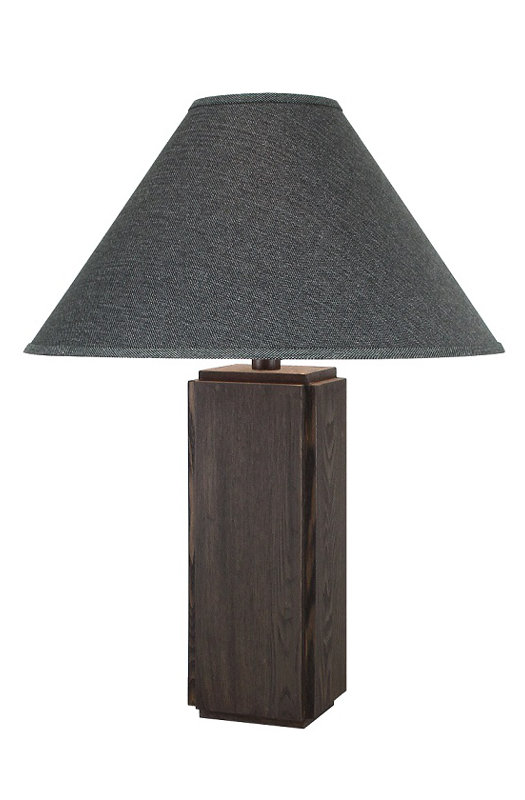 Lampe de table en bois 26 po H - ébène, Noir, noir, noir, noir, Noir, noir, noir, noir