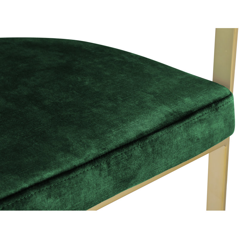 Tabouret de comptoir 26,4 po Marcello, Velours vert