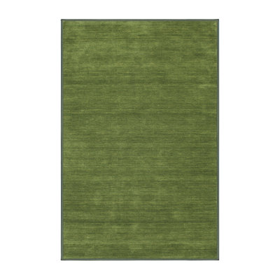 Tapis de zone vert contemporaine