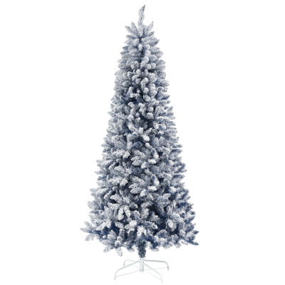 Arbre de Noël artificiel avec branches enneigées, charnières