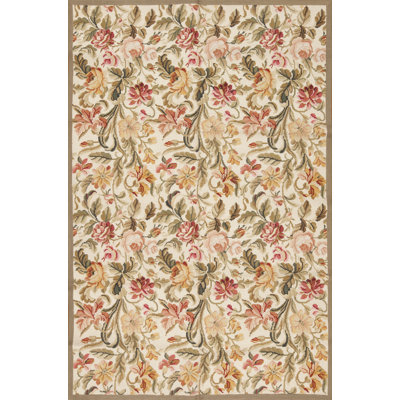 Gros Point Needlepoint Flatweave Wool Area Rug