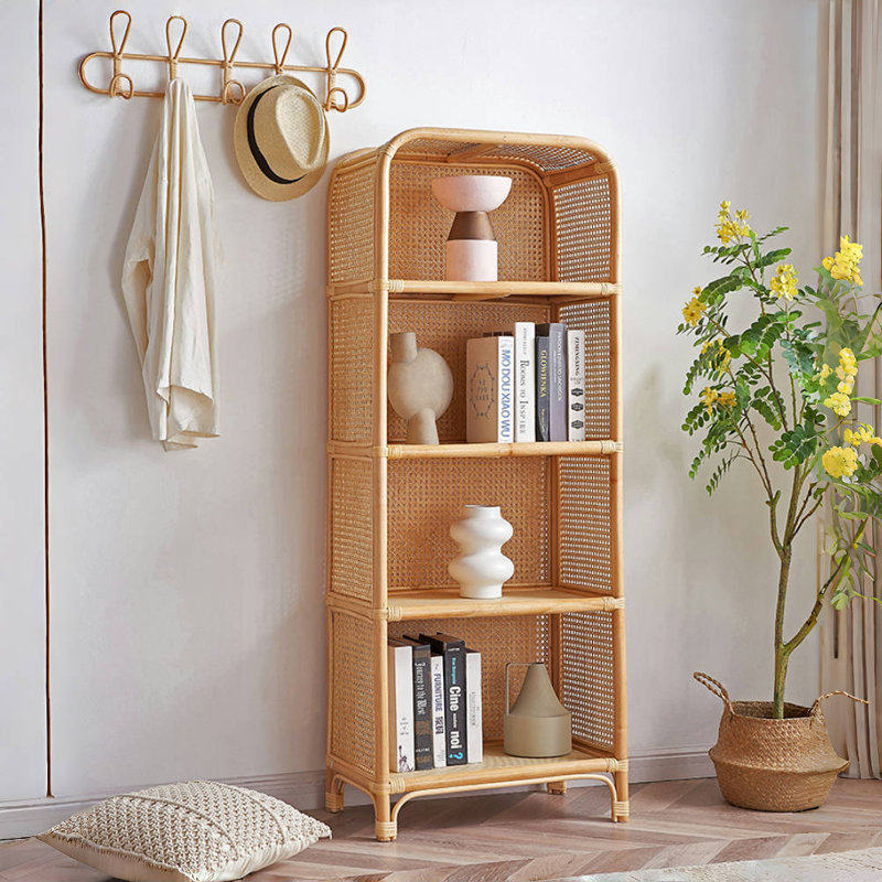 Vitrine moderne et simple en rotin