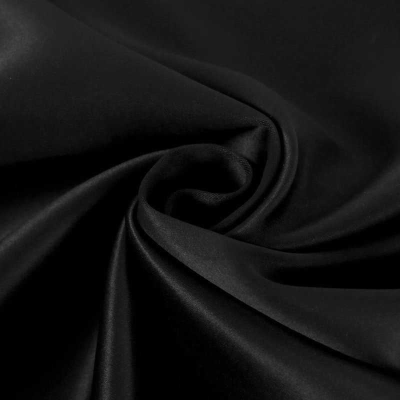 Borunda Room Darkening Curtain Single Panel, 52" W x 63" L, Black