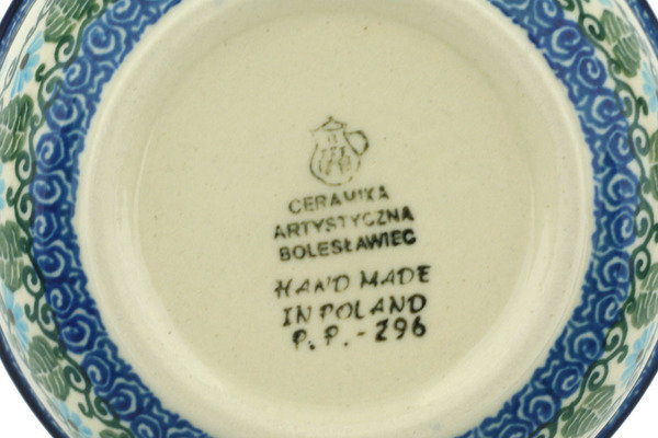 Forget Me Not Handmade Stoneware Rice Bowl