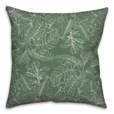 Floral Outdoor Throw Pillow