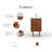 Brandy  Vanity in Honey Walnut with Satin Gold Single Faucet-1225114283
