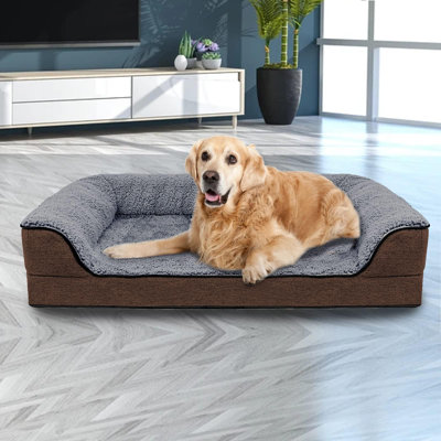 Dog Bed Dog Couch Bed, Pet Bed with Removable Fabric Cover for Dog Cat