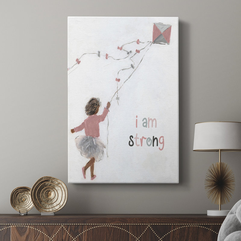 «Girl Flying Kite» - galerie Cavas sur mesure