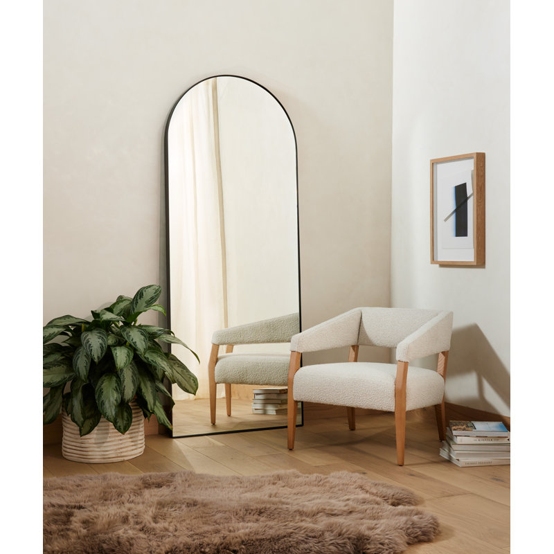 Gary Armchair, White, Natural