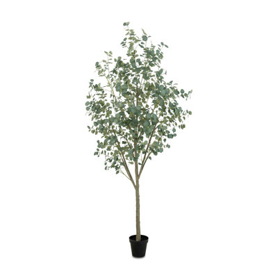 Faux Eucalyptus Tree-Faux Eucalyptus Tree-9'