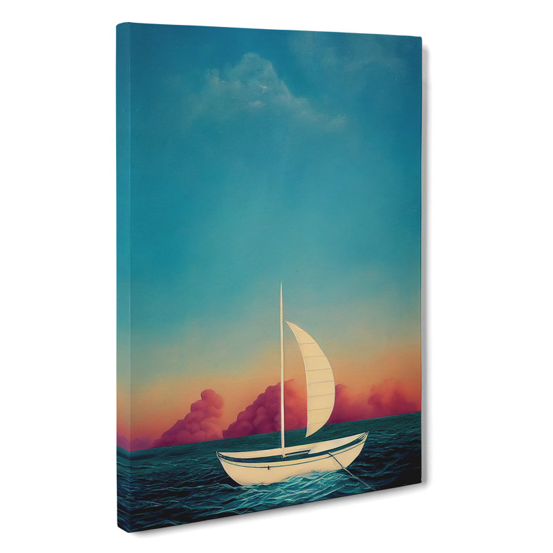 Sailing Boat - Wrapped Canvas, 50cm H x 35cm W x 3cm D