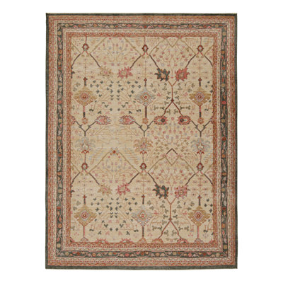 Oushak Hand Knotted Geometric Area Rug