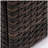 Wicker Fire Pit Column with Glass Windscreen