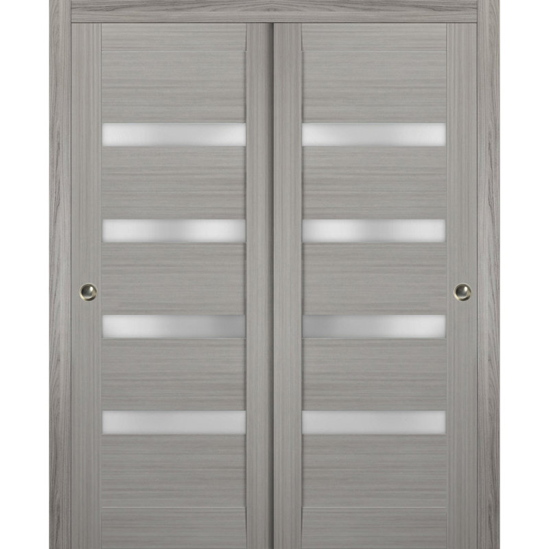 Portes coulissantes en verre givré Quadro, 48 po x 96 po