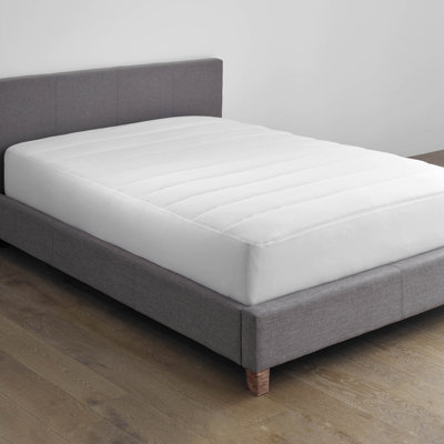 Martex Clean Essentials 200 Thread Count White Mattress Pad With Silverbac Antimicrobial Technology