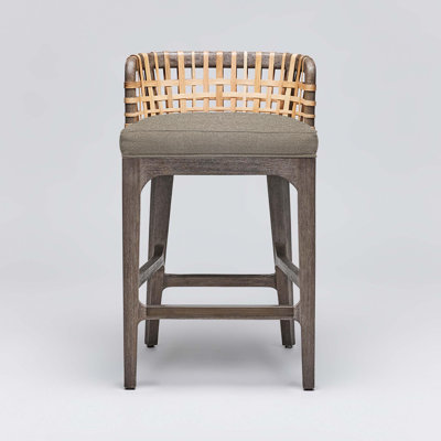 Palms Upholstered Stool