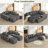 137.5" Modular Corduroy U Shaped Sofa-605434434