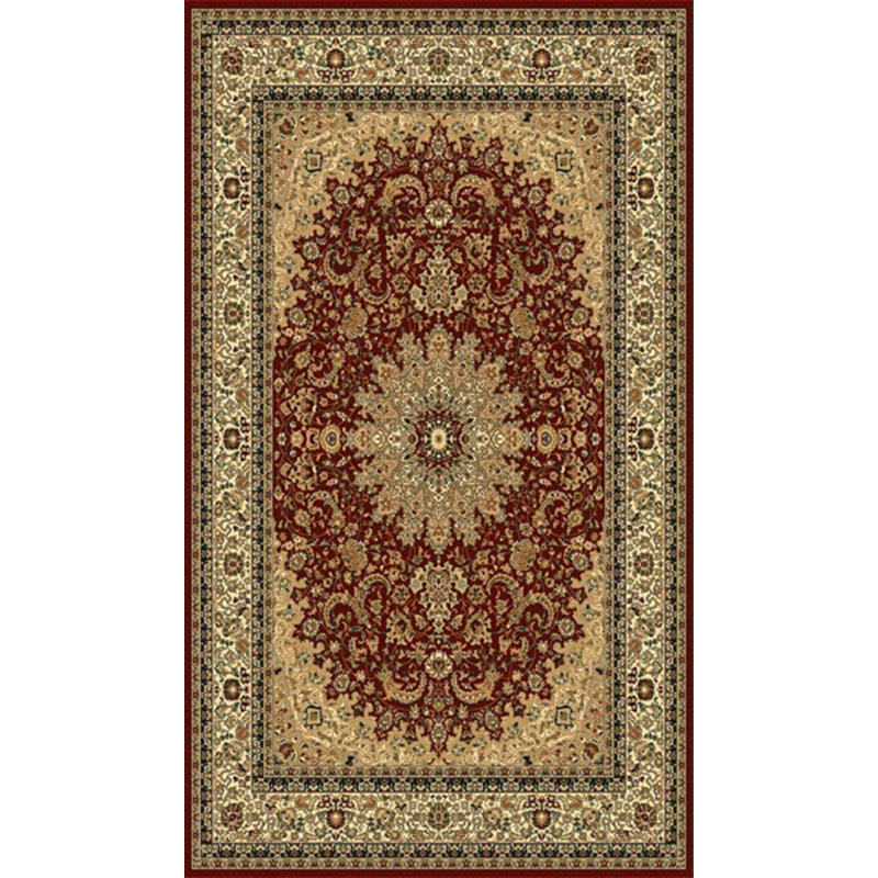 Aaronarthur Oriental Area Rug in Burgundy