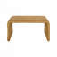 Table basse carrée en rotin tissé, naturel