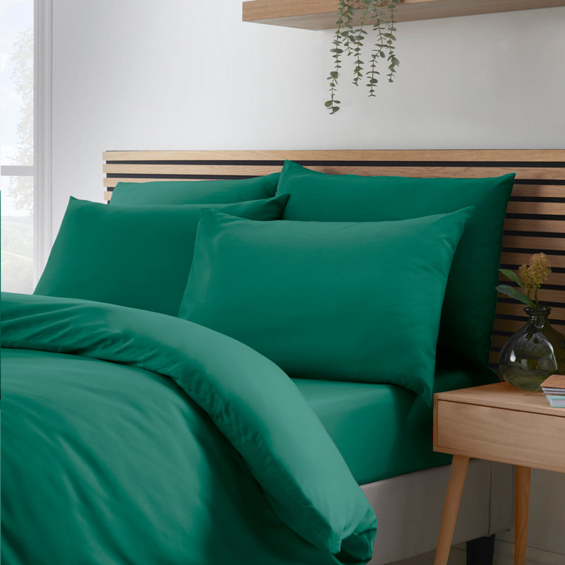 So Soft Easy Iron Duvet Cover Set, Teal Green, King