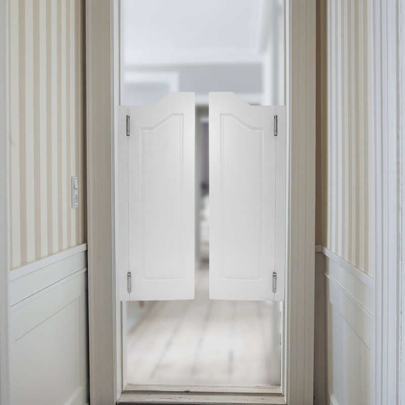 41.93'' Solid Wood with Installation Hardware Kit without Installation Hardware Kit Café / Saloon Door, 29.92" x 41.93"