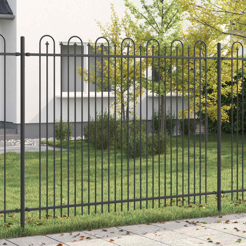 Powder-Coated Steel Fence Panels Included, 200cm H x 200cm W