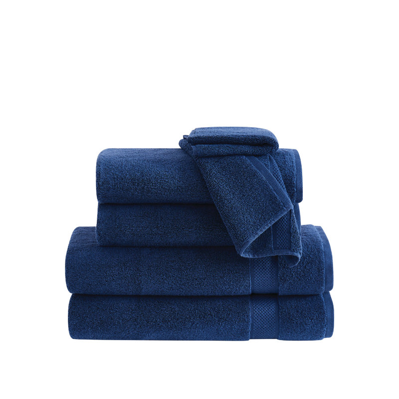 Ensemble de serviettes 6 pièces Vince Camuto Classic, Marine