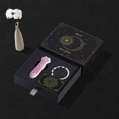 4.48" Cat Paw Mini Package Opener, 12 Astrology-Inspired Designs Box Cutter Gift Set with Locking Mechanism
