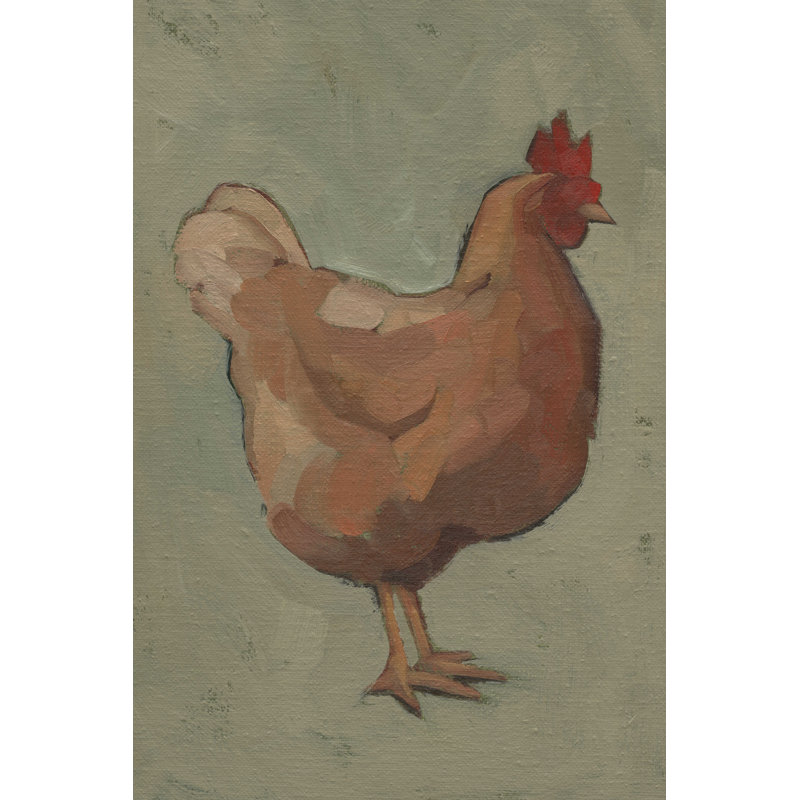 Poule à œufs I, H 12 po x l 8 po