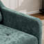 Fauteuil rembourré avec accoudoirs carrés et capitonnés-579925428