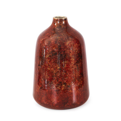Grand vase incliné Sharma Crimson Gold