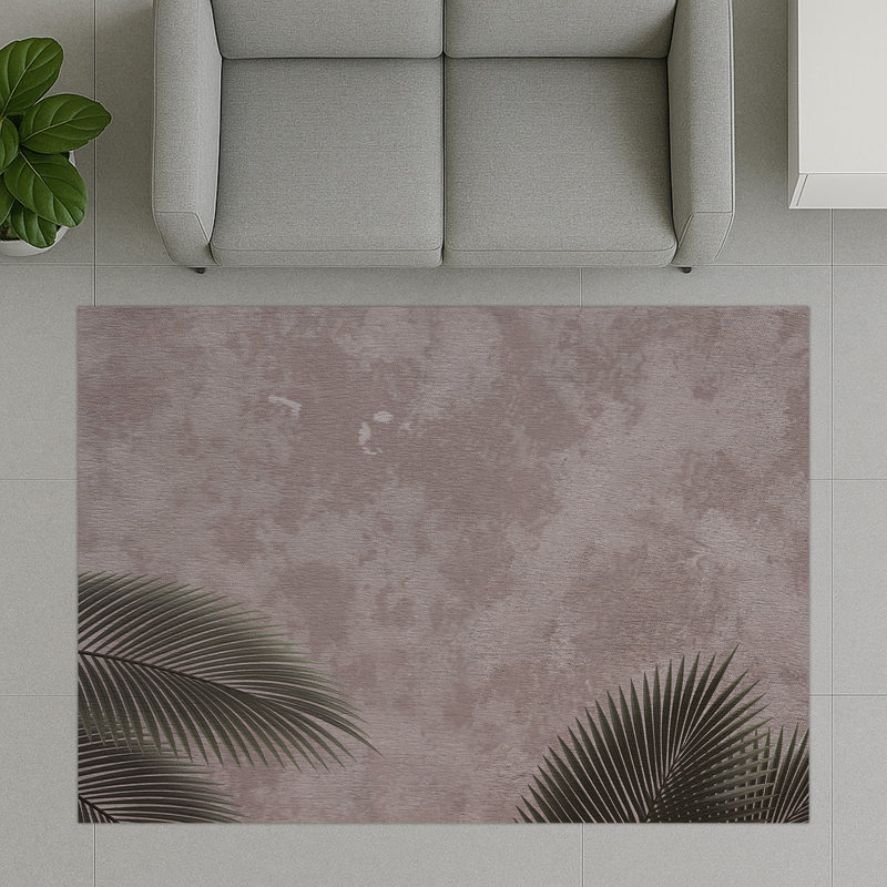 Floral Area Rug, Rectangle 90 x 150 cm
