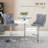 Upholstered Adjustable Height Counter Stool with Metal Frame