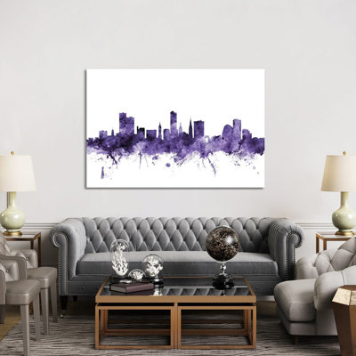 Leicester, England Skyline by Michael Tompsett - Wrapped Canvas Gallery-Wrapped Canvas Giclée