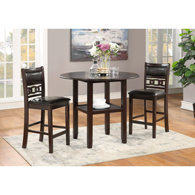 Ziemer 2 - Person Solid Wood Top Four Leg Dining Set