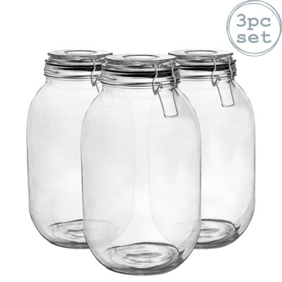 Argon Tableware - Glass Storage Jars - Set of 3