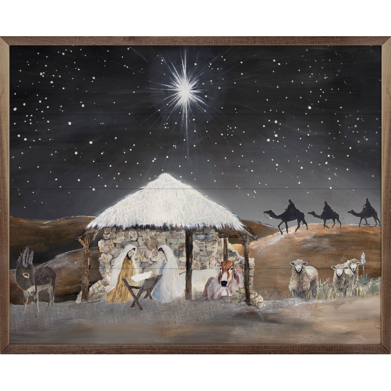 Paysage de la Nativité par Jodi Hatfield, H 8 po x l 10 po x P 1 po