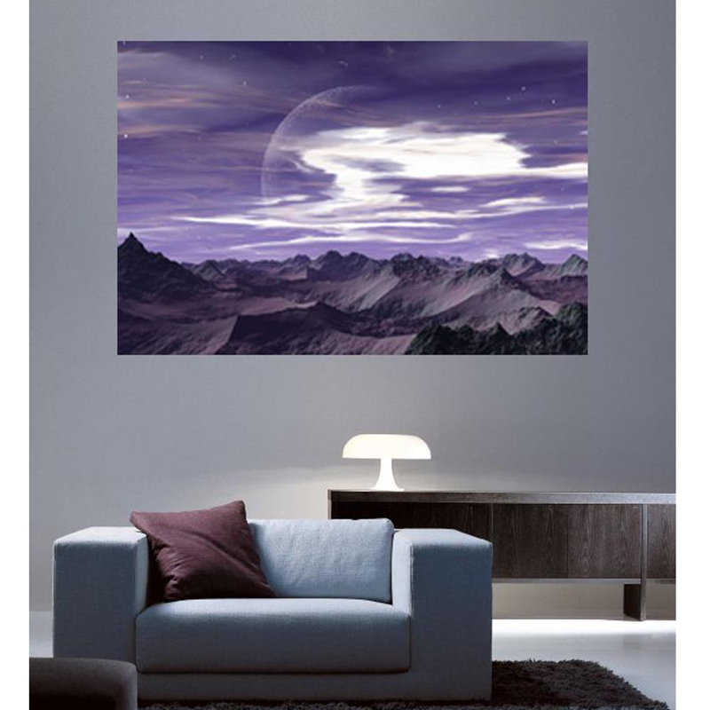 Fantasy & Sci-Fi Non-Wall Damaging Wall Decal, 48" H x 72" W X 0.1" D