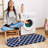 Glamour Non-Slip Moroccan Trellis Area Rug For Living Room, Hallway, Entryway Rug, Navy/Ivory-1415575283