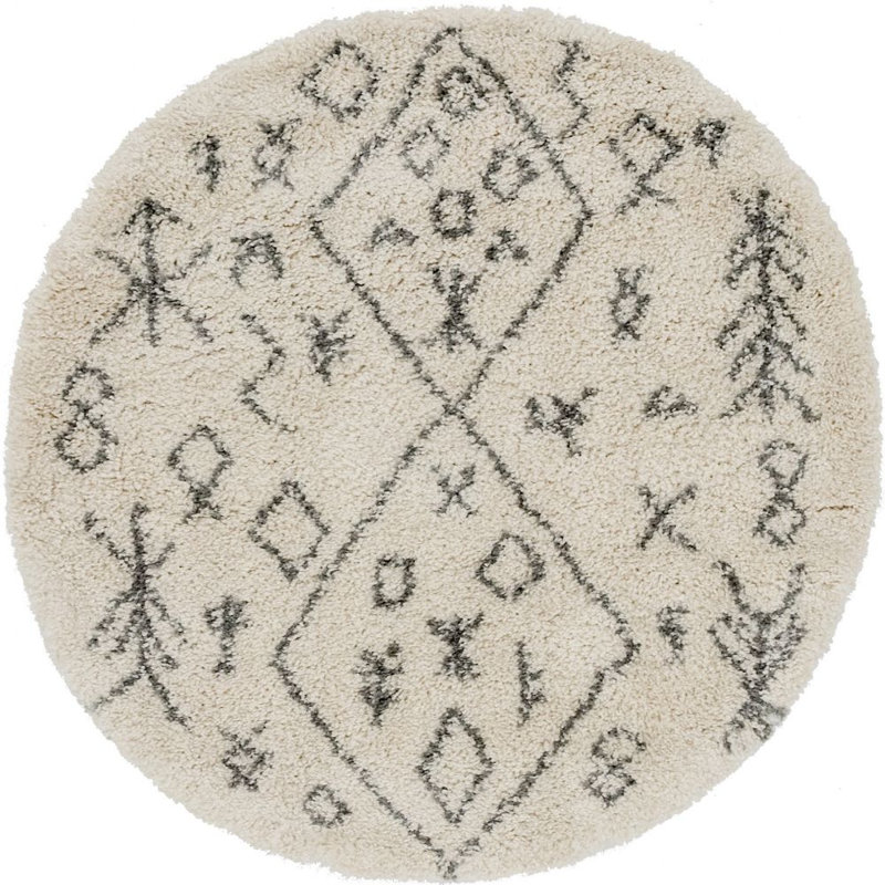 Walsenburg Oriental Indoor Rug, Round 5'
