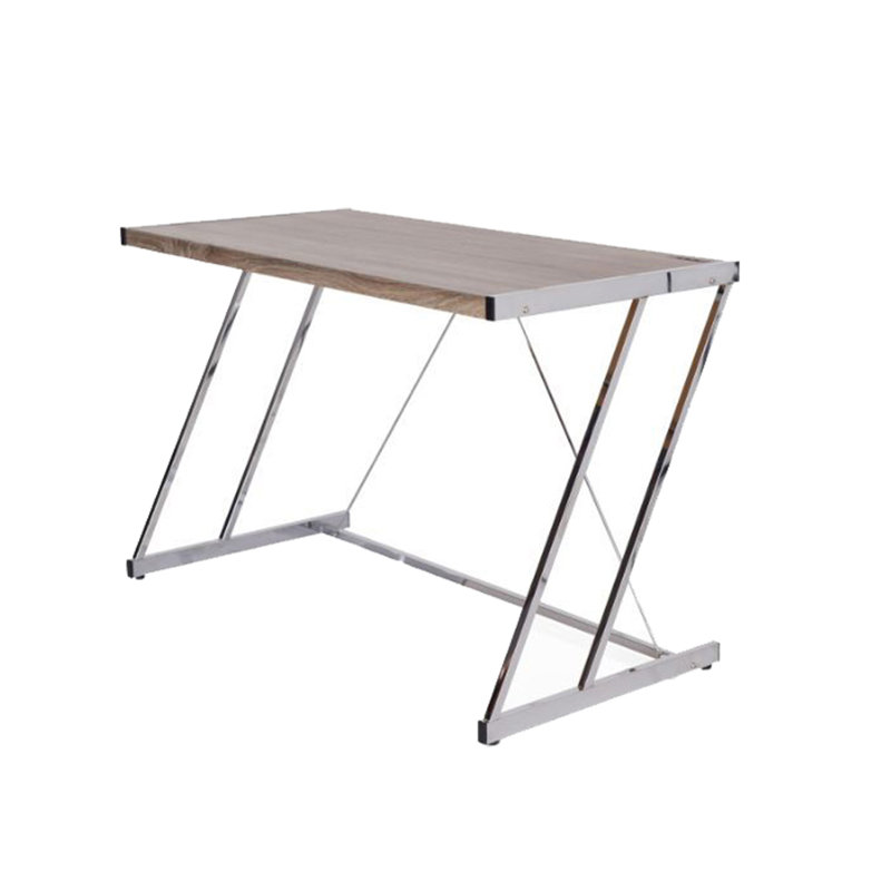 Bureau d'écriture rectangulaire avec station de charge USB (sans les chaises de bureau)