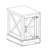 Farmhouse Rectangular End Table With Barn Door And Adjustable Storage Shelf For Bedroom And Living Room-763752931
