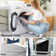 Chenille Storage Ottoman, Footstool Module Part for Chenille Sectional Sofa
