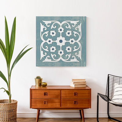 " Blue Graphic Tile "