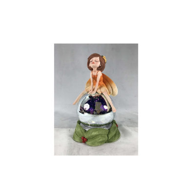 Fairy On Fiber Optic Globe Night Light