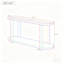 Table d'entrée moderne minimaliste en placage de frêne avec bureau ovale pour vestibule, couloir, salon et bureau-792232231