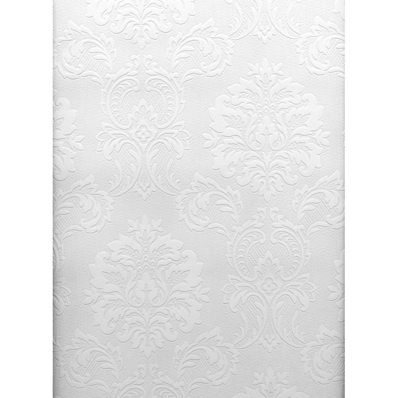 Rouleau de papier peint damassé à peindre L 33 pi x l 20,5 po Plouf, L 33 po x l 20,5 po