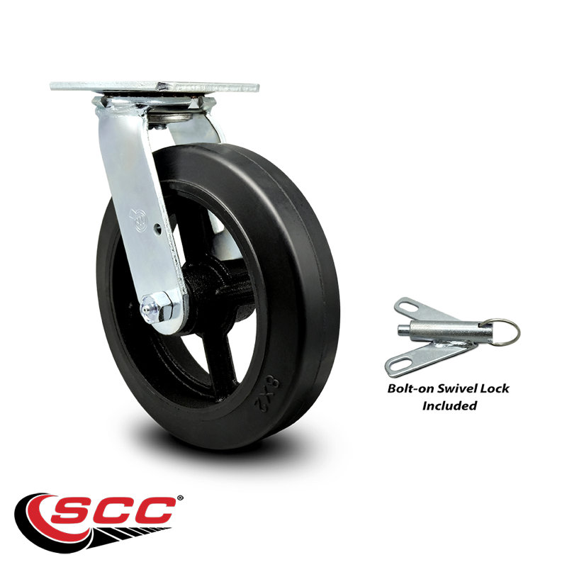 Rubber on Steel Caster